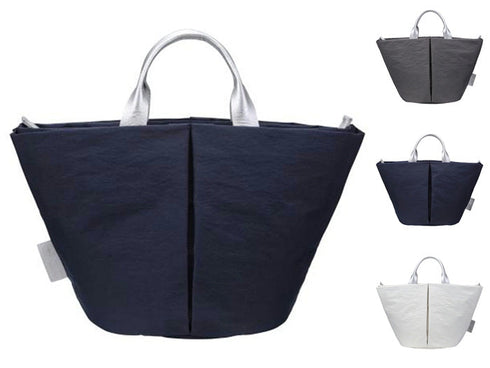 【豊岡鞄 つつむ S1805 ホワイトシルバー】TUTUMU Marche mini G/S トートバッグ